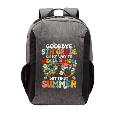 Goodbye 5th Grade Graduation To Middle school Hello Summer Vector Backpack