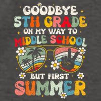 Goodbye 5th Grade Graduation To Middle school Hello Summer Vector Backpack