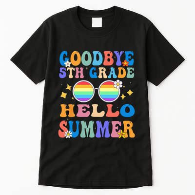 Goodbye 5th Grade Hello Summer Last Day Of School Graduation Tall T-Shirt