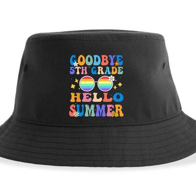 Goodbye 5th Grade Hello Summer Last Day Of School Graduation Sustainable Bucket Hat