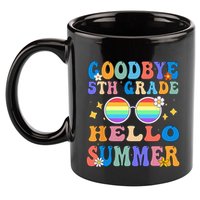 Goodbye 5th Grade Hello Summer Last Day Of School Graduation 11oz C Handle Ceramic Mug