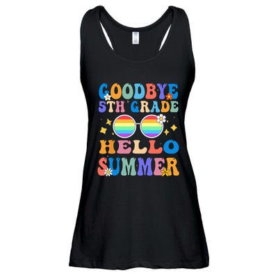 Goodbye 5th Grade Hello Summer Last Day Of School Graduation Ladies Essential Flowy Tank