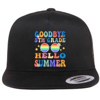 Goodbye 5th Grade Hello Summer Last Day Of School Graduation Flat Bill Trucker Hat