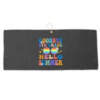 Goodbye 5th Grade Hello Summer Last Day Of School Graduation Large Microfiber Waffle Golf Towel