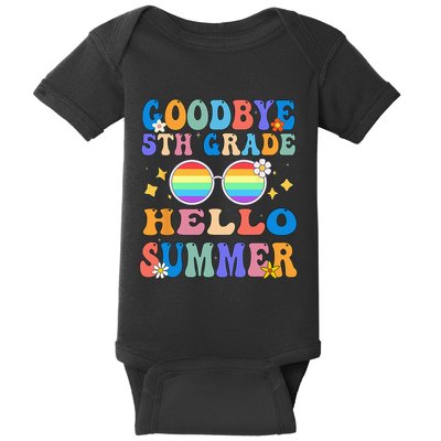 Goodbye 5th Grade Hello Summer Last Day Of School Graduation Baby Bodysuit