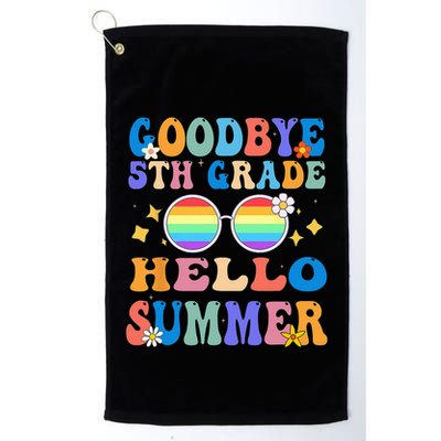 Goodbye 5th Grade Hello Summer Last Day Of School Graduation Golf Towel