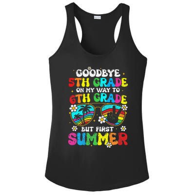 Goodbye 5th Grade Graduation To 6th Grade Hello Summer Ladies PosiCharge Competitor Racerback Tank