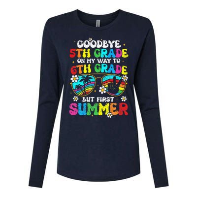 Goodbye 5th Grade Graduation To 6th Grade Hello Summer Womens Cotton Relaxed Long Sleeve T-Shirt