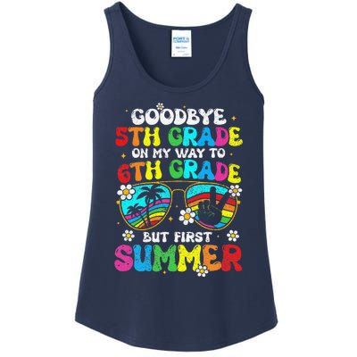 Goodbye 5th Grade Graduation To 6th Grade Hello Summer Ladies Essential Tank