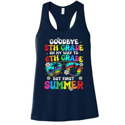 Goodbye 5th Grade Graduation To 6th Grade Hello Summer Women's Racerback Tank