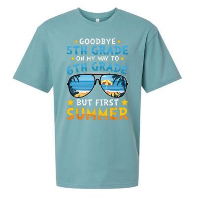 Goodbye 5th Grade Graduation To 6th Grade Hello Summer Sueded Cloud Jersey T-Shirt