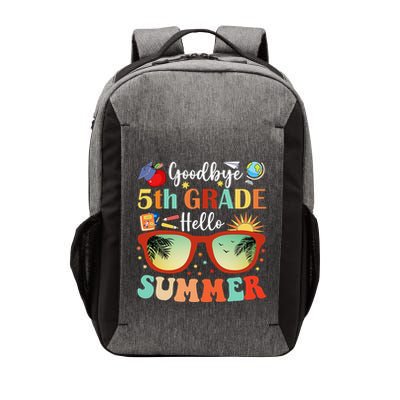 Goodbye 5th Grade Hello Summer Fifth Grade Student Teacher Vector Backpack