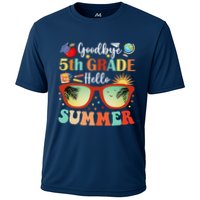 Goodbye 5th Grade Hello Summer Fifth Grade Student Teacher Cooling Performance Crew T-Shirt