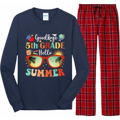 Goodbye 5th Grade Hello Summer Fifth Grade Student Teacher Long Sleeve Pajama Set