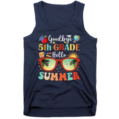 Goodbye 5th Grade Hello Summer Fifth Grade Student Teacher Tank Top