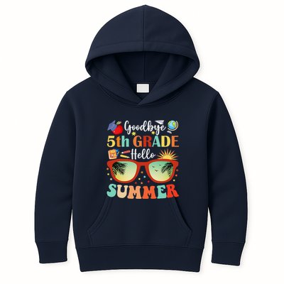 Goodbye 5th Grade Hello Summer Fifth Grade Student Teacher Kids Hoodie