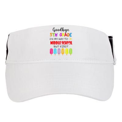 Goodbye 5th Grade Graduation To Middle school Hello Summer Adult Drive Performance Visor