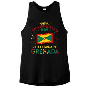 Grenada 50th Independence Day Grenadian Pride Grenada Flag Ladies PosiCharge Tri-Blend Wicking Tank