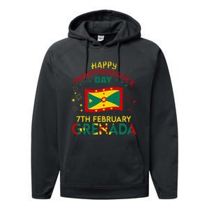 Grenada 50th Independence Day Grenadian Pride Grenada Flag Performance Fleece Hoodie