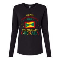 Grenada 50th Independence Day Grenadian Pride Grenada Flag Womens Cotton Relaxed Long Sleeve T-Shirt