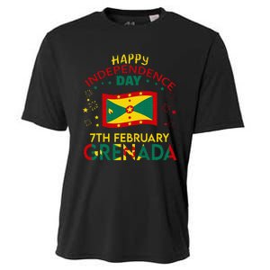 Grenada 50th Independence Day Grenadian Pride Grenada Flag Cooling Performance Crew T-Shirt