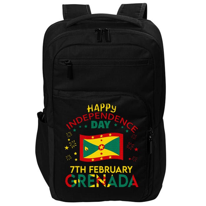 Grenada 50th Independence Day Grenadian Pride Grenada Flag Impact Tech Backpack