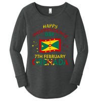 Grenada 50th Independence Day Grenadian Pride Grenada Flag Women's Perfect Tri Tunic Long Sleeve Shirt