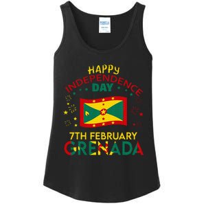 Grenada 50th Independence Day Grenadian Pride Grenada Flag Ladies Essential Tank