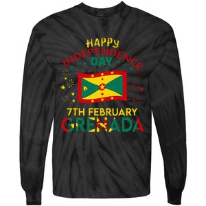 Grenada 50th Independence Day Grenadian Pride Grenada Flag Tie-Dye Long Sleeve Shirt