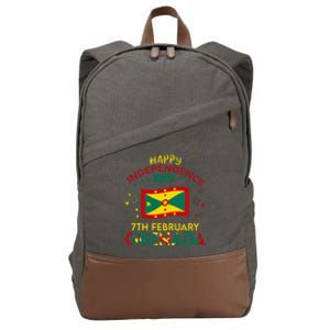 Grenada 50th Independence Day Grenadian Pride Grenada Flag Cotton Canvas Backpack