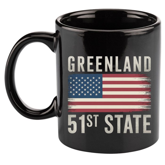 Greenland 51st State 11oz C Handle Ceramic Mug
