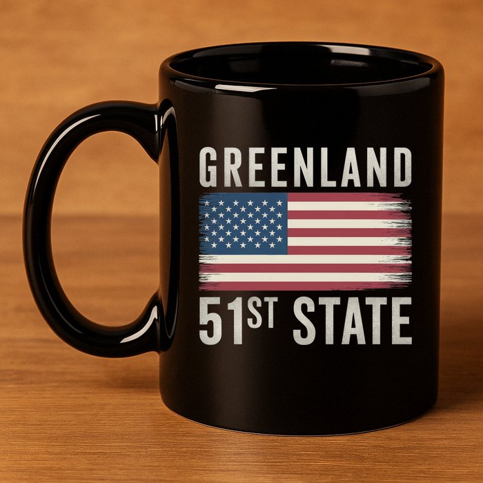 Greenland 51st State 11oz C Handle Ceramic Mug