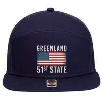 Greenland 51st State 7 Panel Mesh Trucker Snapback Hat