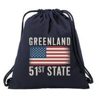 Greenland 51st State Drawstring Bag