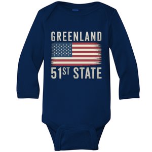 Greenland 51st State Baby Long Sleeve Bodysuit