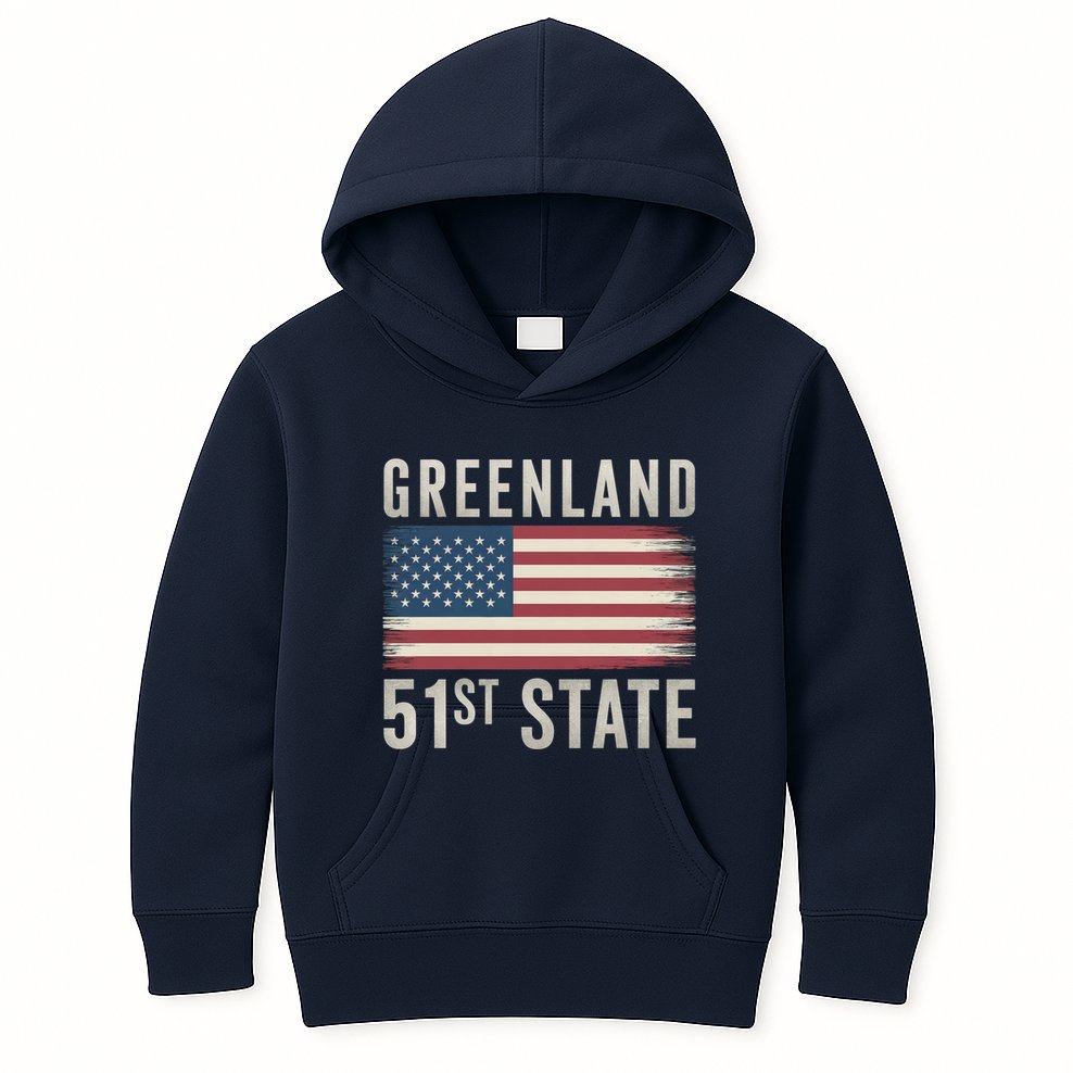 Greenland 51st State Kids Hoodie