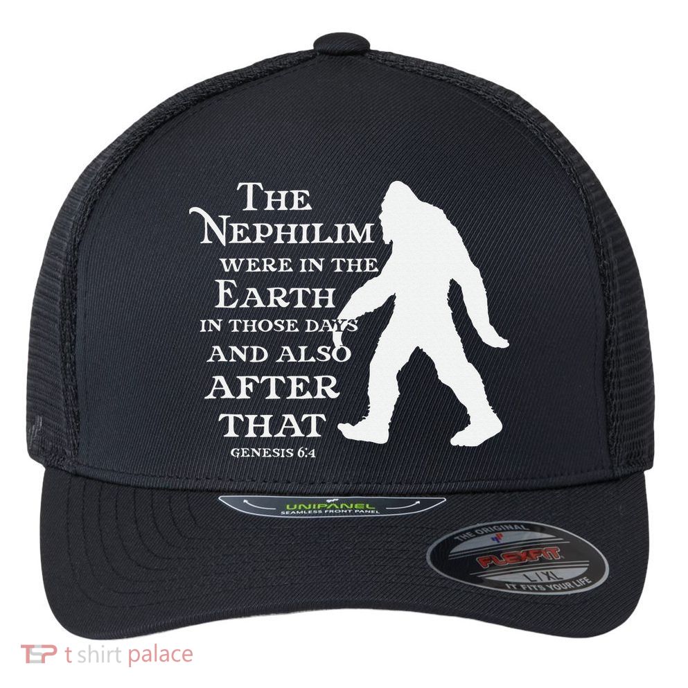 Genesis 64 Christian Sasquatch Flexfit Unipanel Trucker Cap
