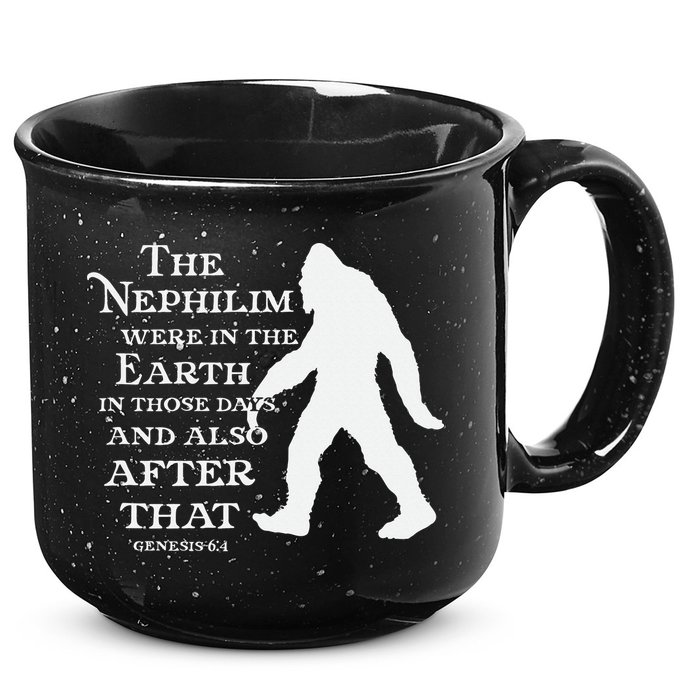 Genesis 64 Christian Sasquatch 15oz Campfire Ceramic Mug