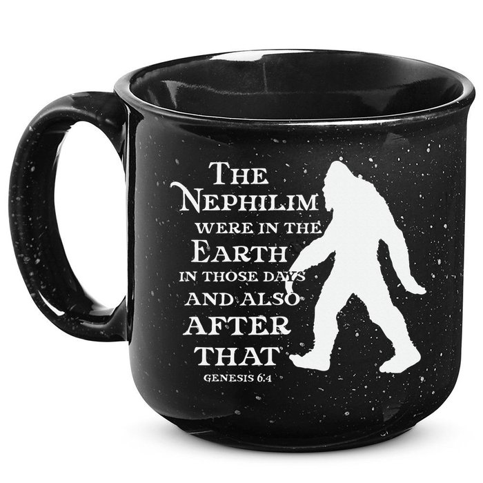 Genesis 64 Christian Sasquatch 15oz Campfire Ceramic Mug