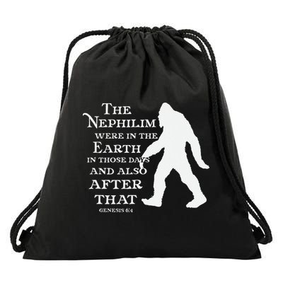 Genesis 64 Christian Sasquatch Drawstring Bag