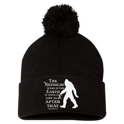 Genesis 64 Christian Sasquatch Pom Pom 12in Knit Beanie