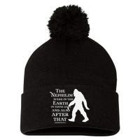 Genesis 64 Christian Sasquatch Pom Pom 12in Knit Beanie