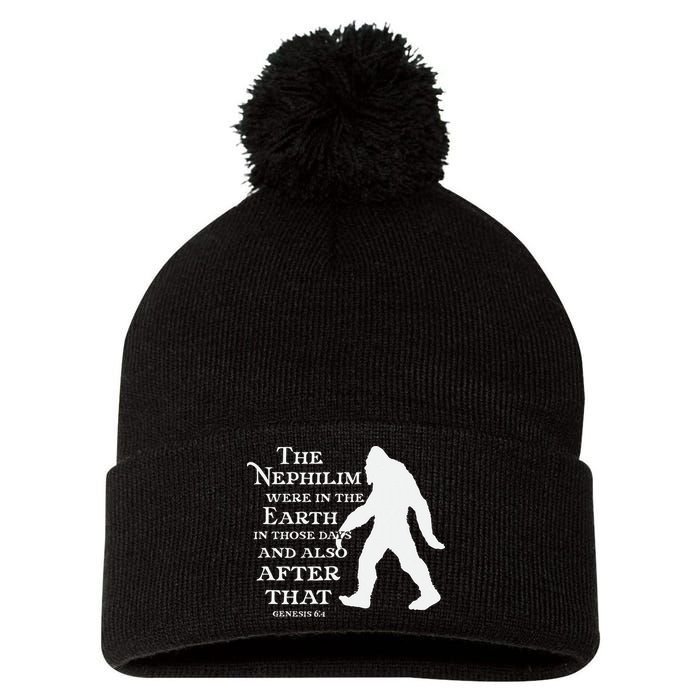 Genesis 64 Christian Sasquatch Pom Pom 12in Knit Beanie