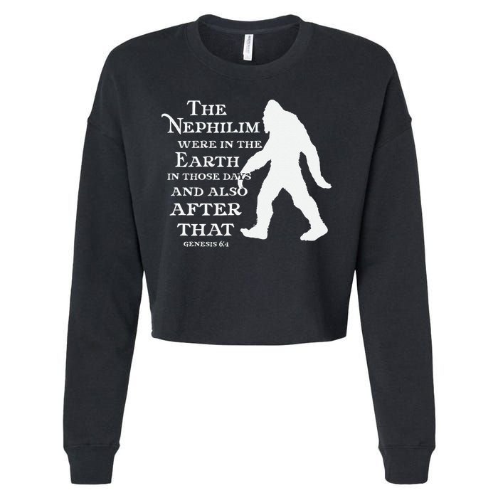 Genesis 64 Christian Sasquatch Cropped Pullover Crew