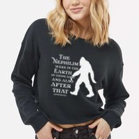 Genesis 64 Christian Sasquatch Cropped Pullover Crew
