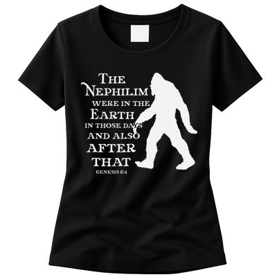 Genesis 64 Christian Sasquatch Womens T-Shirt