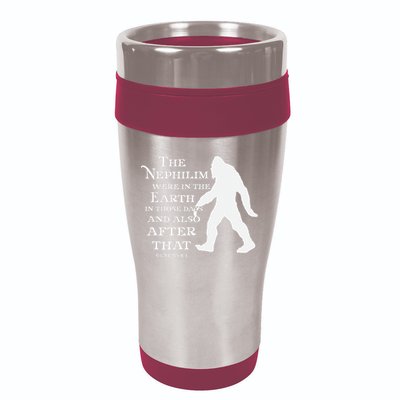 Genesis 64 Christian Sasquatch 16oz Travel Tumbler