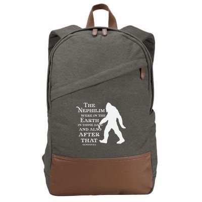 Genesis 64 Christian Sasquatch Cotton Canvas Backpack