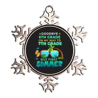 Goodbye 6th Grade Graduation To 7th Grade Hello Summer Metallic Star Ornament