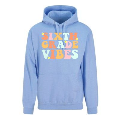 Grade 6 Teachers Students Sixth Grade Vibes Cool Gift Unisex Surf Hoodie